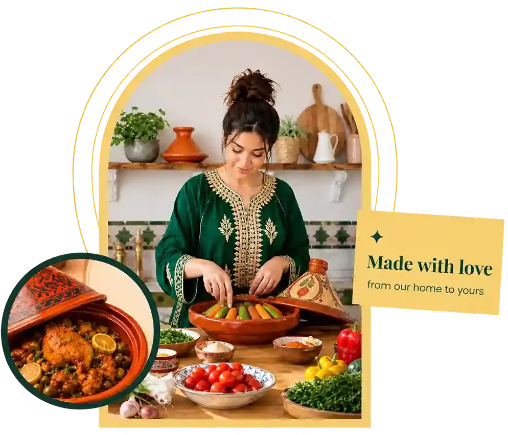 Homemade Moroccan food